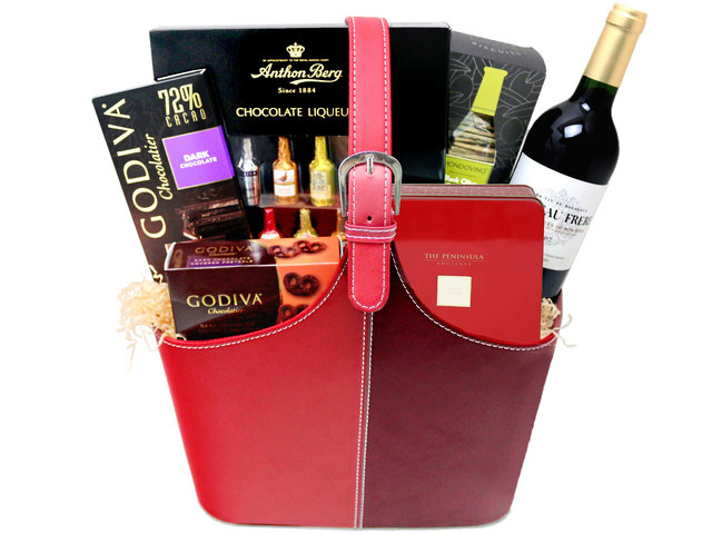 Wine n Food Hamper - Fancy Fine Wine And Food Gift Hamper FH08 - L7660035 Photo