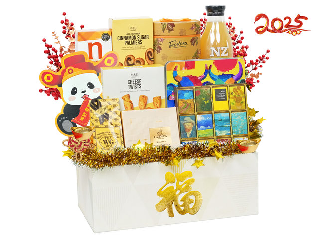 新年果篮Hamper - 金光闪闪贺年美食礼篮 FH243 - CH21204B7 Photo